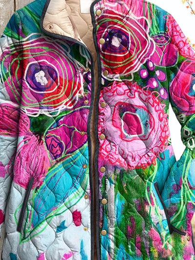 Charming Women's Jacket with Floral Pattern