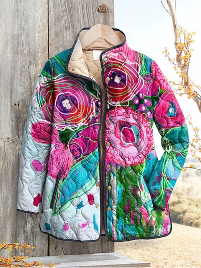Charming Women's Jacket with Floral Pattern