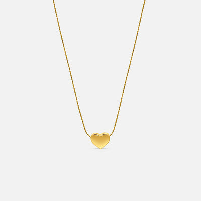 Mini Heart Pendant Necklace - Gold